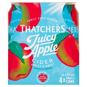 Thatchers Juicy Apple Cider 4x440ml (ALCOHOL)