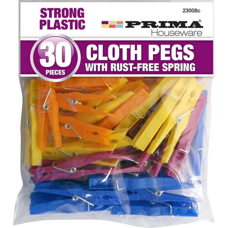 25 Plastic Clothes Pegs