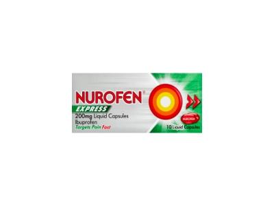 Nurofen Express Ibuprofen 10 Capsules
