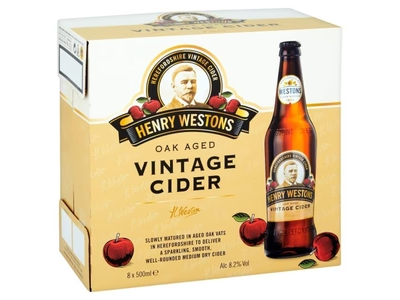 Henry Westons Vintage Cider 8x500ml (MULTIPACK)