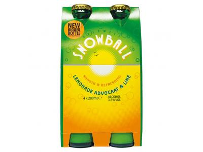 Snowball Lemonade Advocaat & Lime 4x200ml (ALCOHOL)