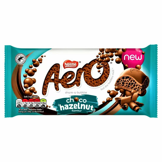 Nestle Aero Choco Hazelnut Block 90g