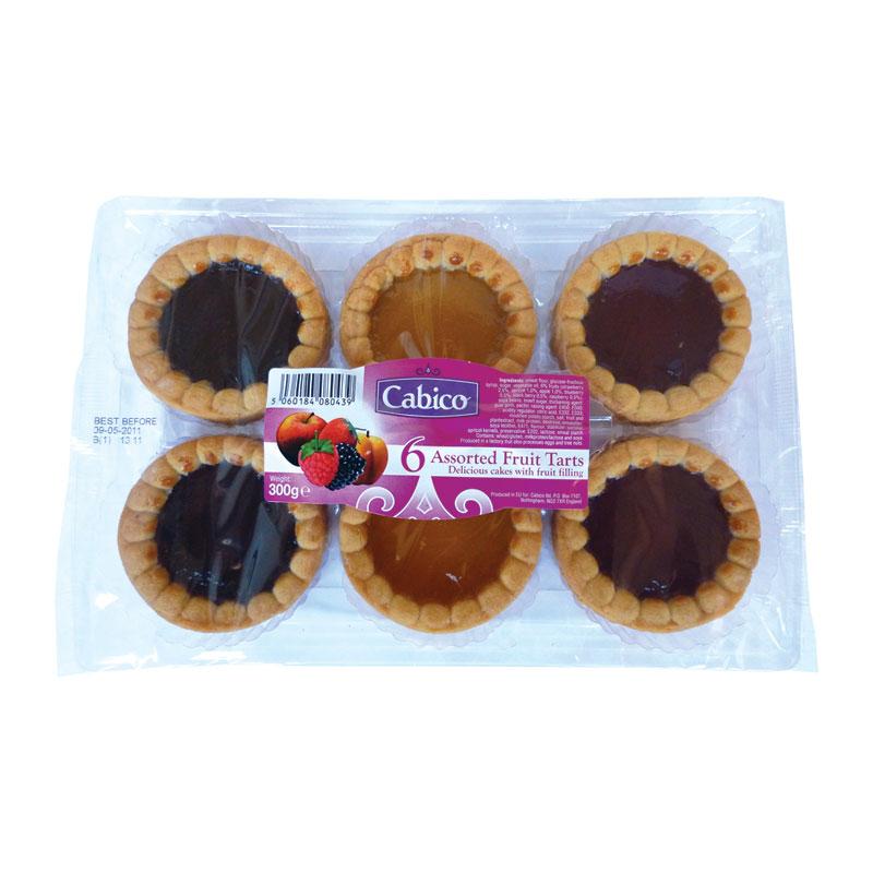 6 Assorted Fruit Tarts