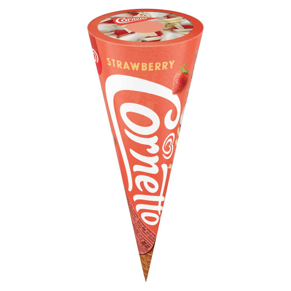 Wall's Cornetto Strawberry Ice Cream Cone 120ml