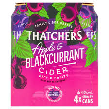 Thatchers Apple & Blackcurrant 4x440ml (ALCOHOL)