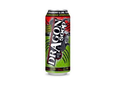 Dragon Soop Strawberry & Lime Can 500ml (ALCOHOL)