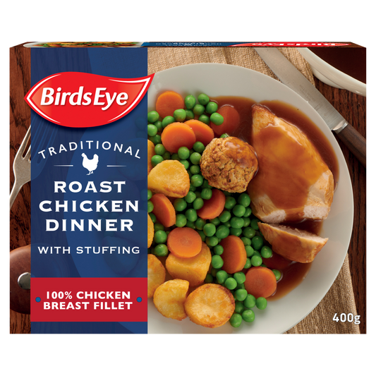 BirdsEye Traditional Roast Chicken Dinner with Stuffings 400g (FROZEN)