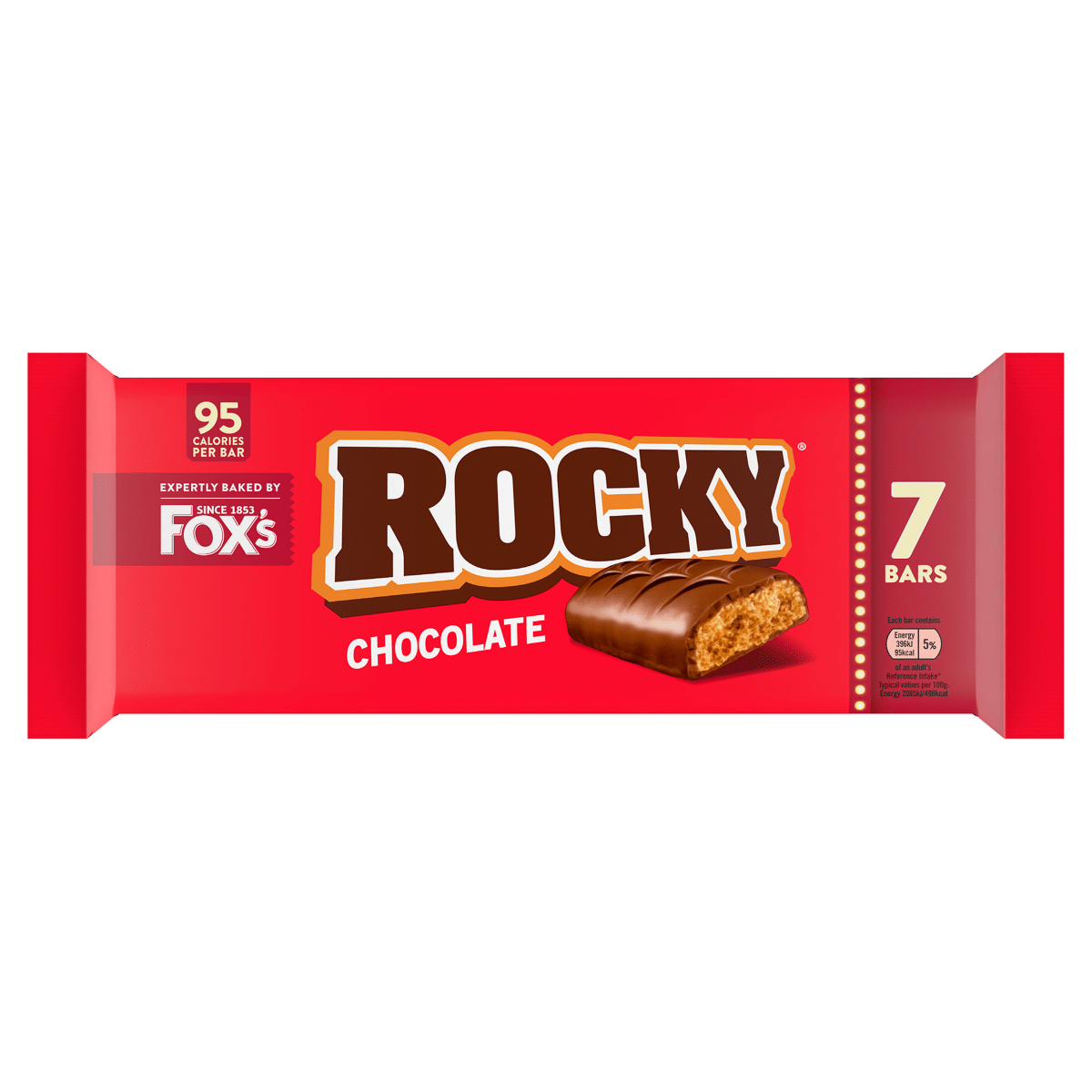 Fox Rocky Chocolate 7 Bar 133g (BISCUITS)