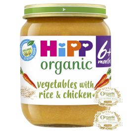 Hipp Organic Vegetable with Rice & Chicken 6+Month 125g