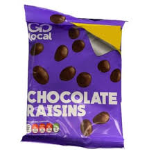 Go local Chocolate Raisins 115g (SHAREBAG)