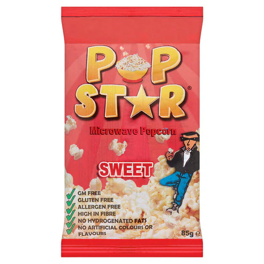 Pop Star Microwave Sweet Popcorn 85g