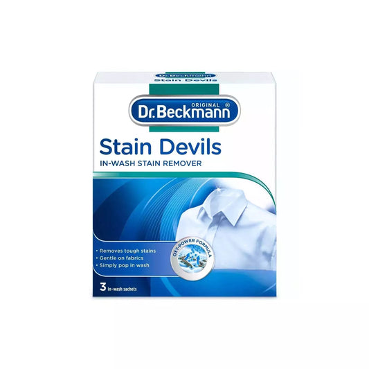Dr Beckmann Stain Devils in-Wash Stain Remover 3x40g