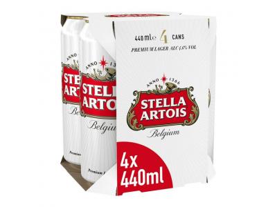 Stella Artois 4x440ml (ALCOHOL)