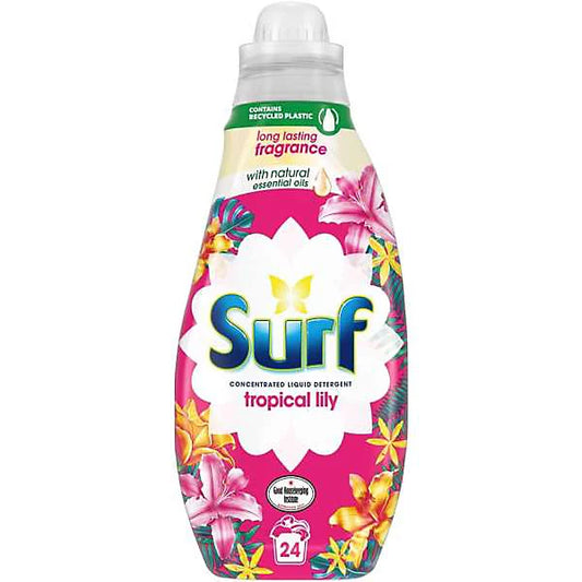 Surf Tropical Lilly Liquid Detergent 648ml