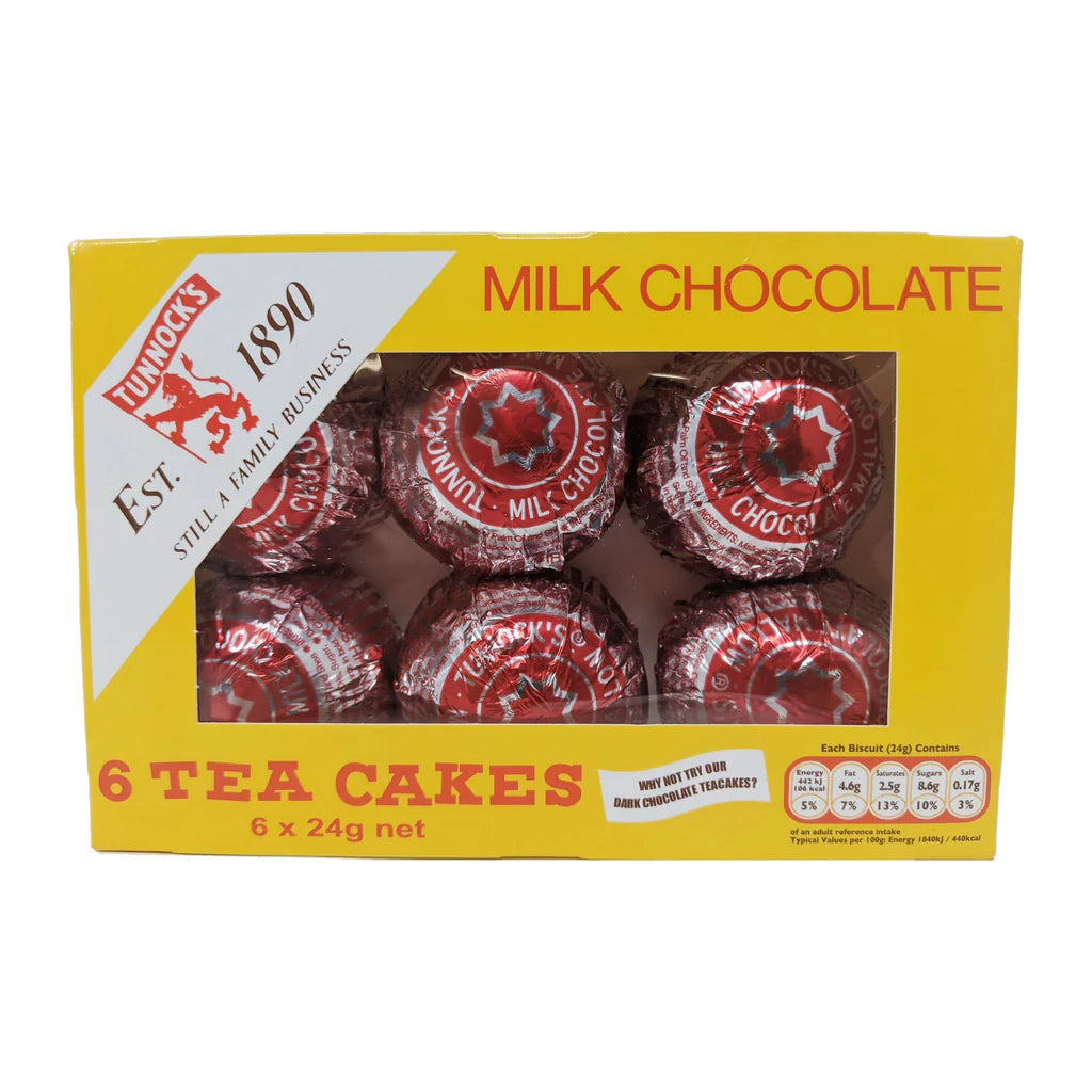 Tunnock's Milk Chocolate Tea Cakes 6 Pack