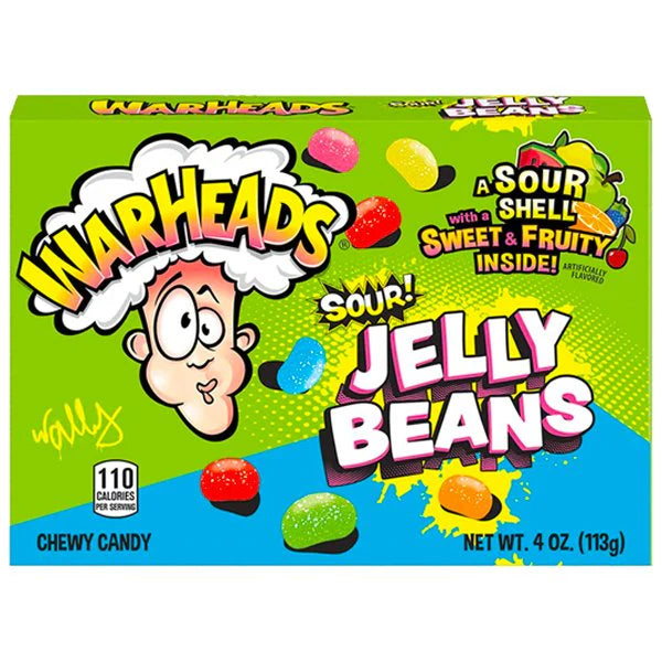 Warheads Sour Jelly Beans 113g (CONFECTIONERY)